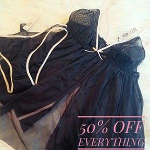 VS 2 Piece Babydoll Lingerie Set